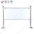 Locked floor aluminum frame advertising display